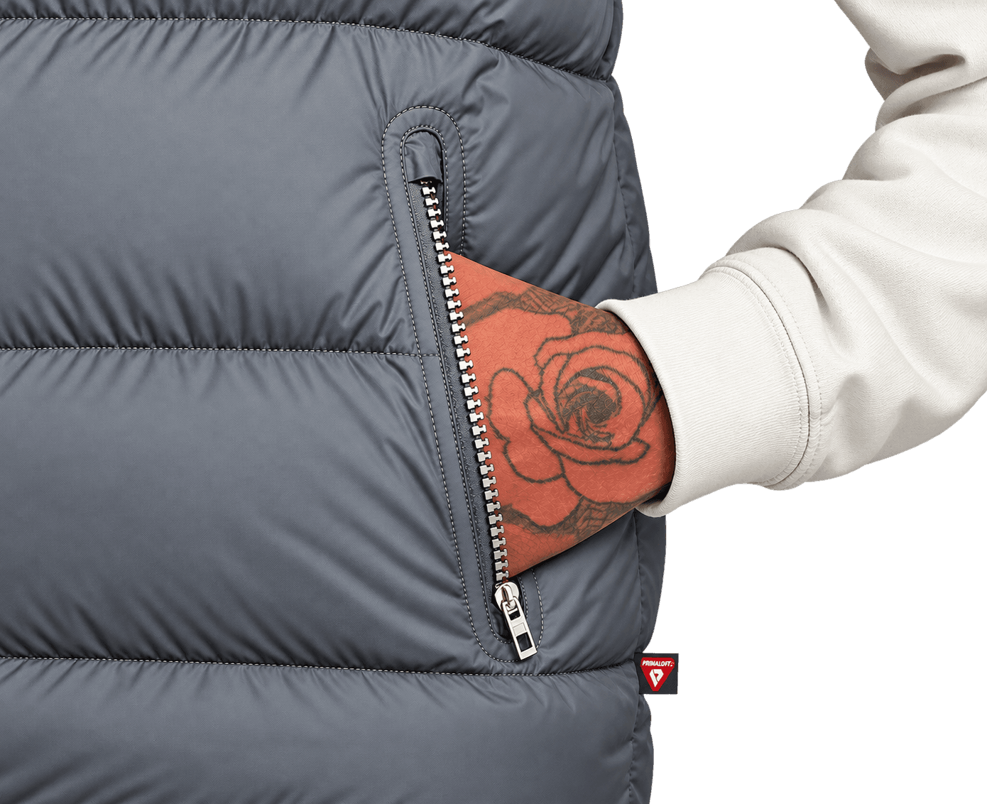 Nike Sportswear Storm-Fit Windrunner Insulated Full-Zip Erkek Yelek, Gri — image 2 of 4